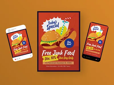 Junkfood - Flyer Set sale
