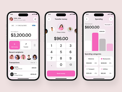 Fintech Mobile Banking Dashboard app design application ui banking app clean ui dashboard dashboard ui data visualization finance app fintech mobile app mobile app design mobile ui modern ui popular ui design ui ux design