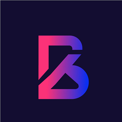 B Logo design 3d animation graphic design logo ui