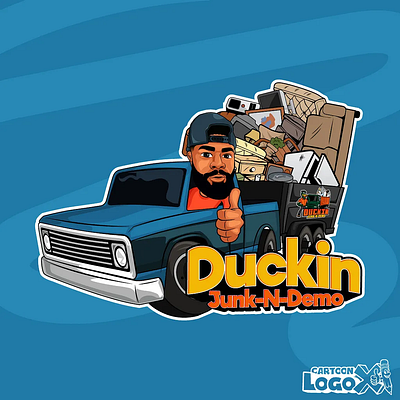 Duckin Junk-N-Demo LLC | Cartoon Logo Design by CartoonLogoX branddesign branding brandrecognition brandstorytelling cartoonbusinesslogo cartoonlogo cartoonlogodesign cartoonlogodesigner characterdesign custombranding customlogo designshowcase digitalbranding graphic design logo logodesign logodesignstudio modernbranding vectorillustration visualidentity