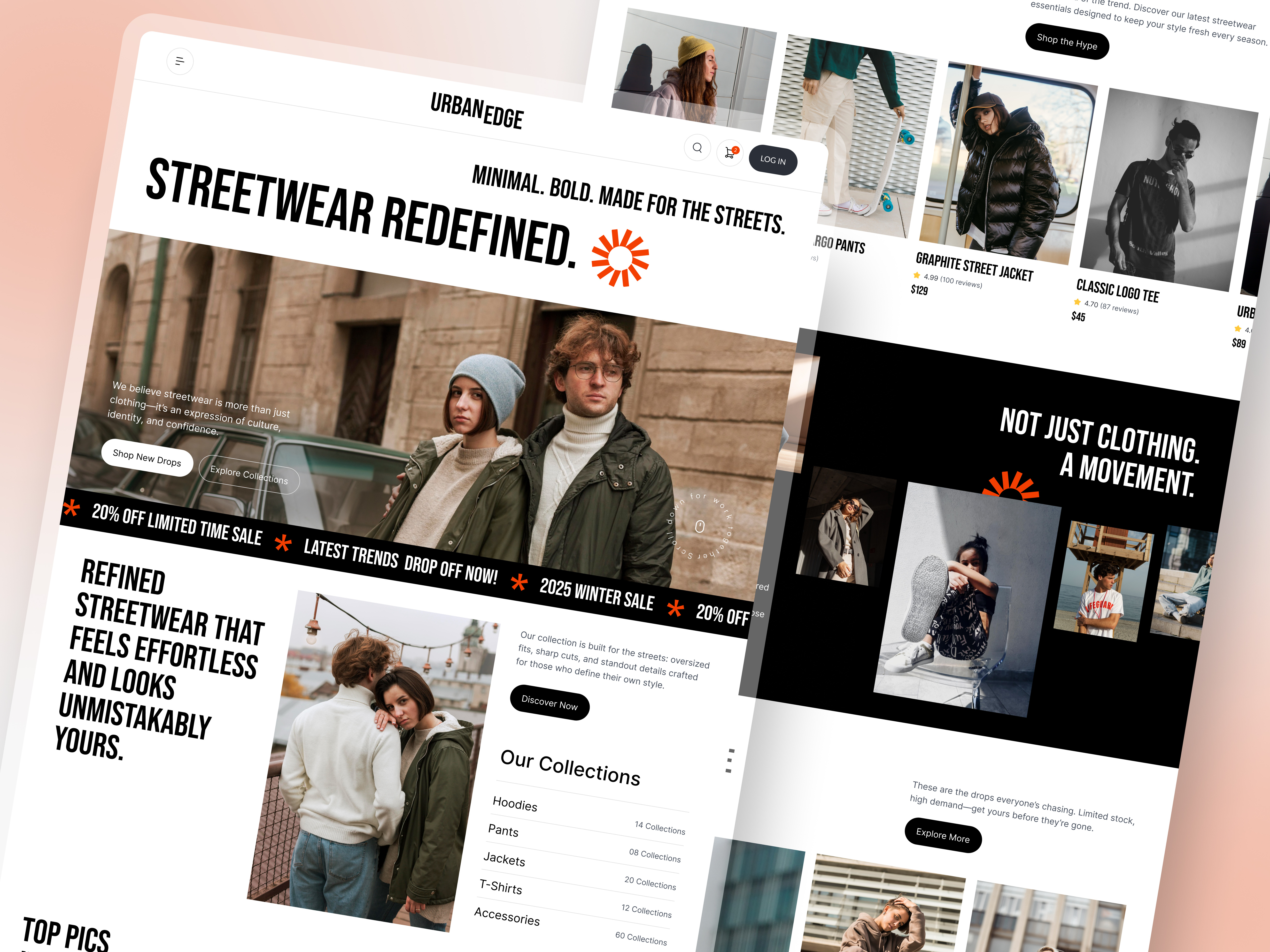 Example of Conversion Focused Shopify Website UI/UX