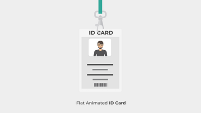 Flat Illustration ID Card Lottie Animation animation card animation documentation female id card id card identity identity card illustration info license lottie animation male id card motion design motion graphics passport svg animation
