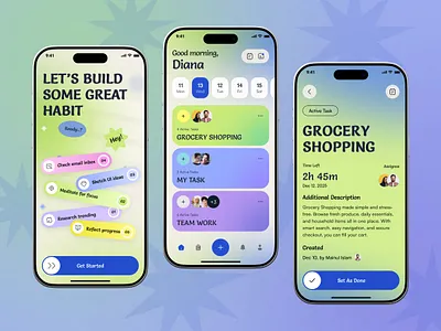 Task Management - Mobile App Design app design digital product machine learning manage task minimalist mobile mobile app mobile app design mobile app ui mobile design modern product design productivity professional startup task task management ui ui design ux