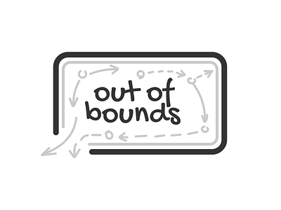 Out of Bounds Logo basketball coach boundaries bounds coach desk football coach football pitch football rules football tactic foul game pitch game scheme game tactic handwritten logo red card rules sport logo sport podcast tactic tactical desk trainer