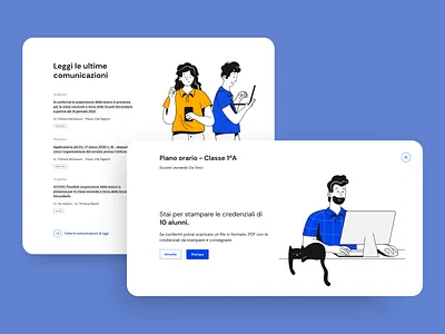 E-Learning Platform Illustrations branding characters courses e learning formative illustration illustrationset school ui