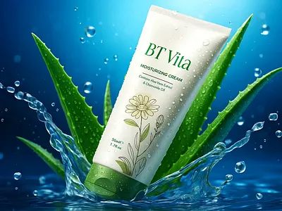 BT Vita Moisturizing Cream Tube Packaging Design cosmetic packaging moisturizing cream packaging design tube design