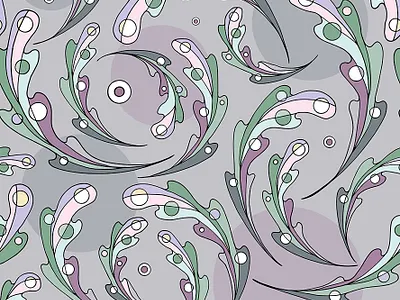 Oak leaves seamless pattern abstract autumn drawing fabric leaf leaves oak pattern seamless textile vector