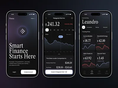 Fintech Investment App Onboarding app app design application ui best ui fintech investment app mobile mobile app design mobile ui modern app ui onboarding popular ui design ui ux design