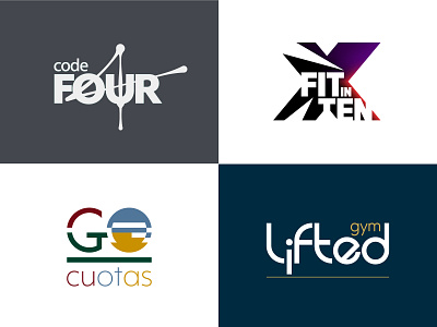 Logo options concept design graphic design logo vector