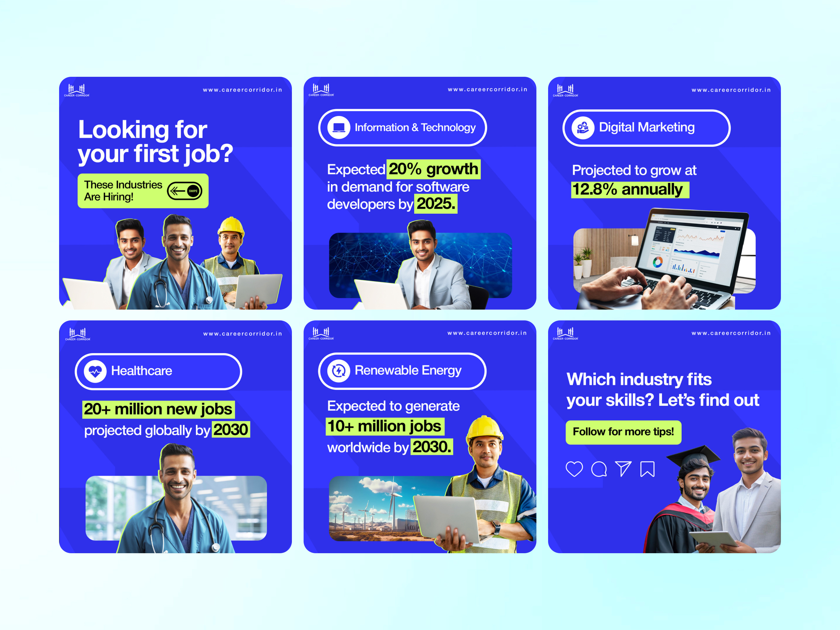 Career Corridor Social Media Design branding graphic design social media design