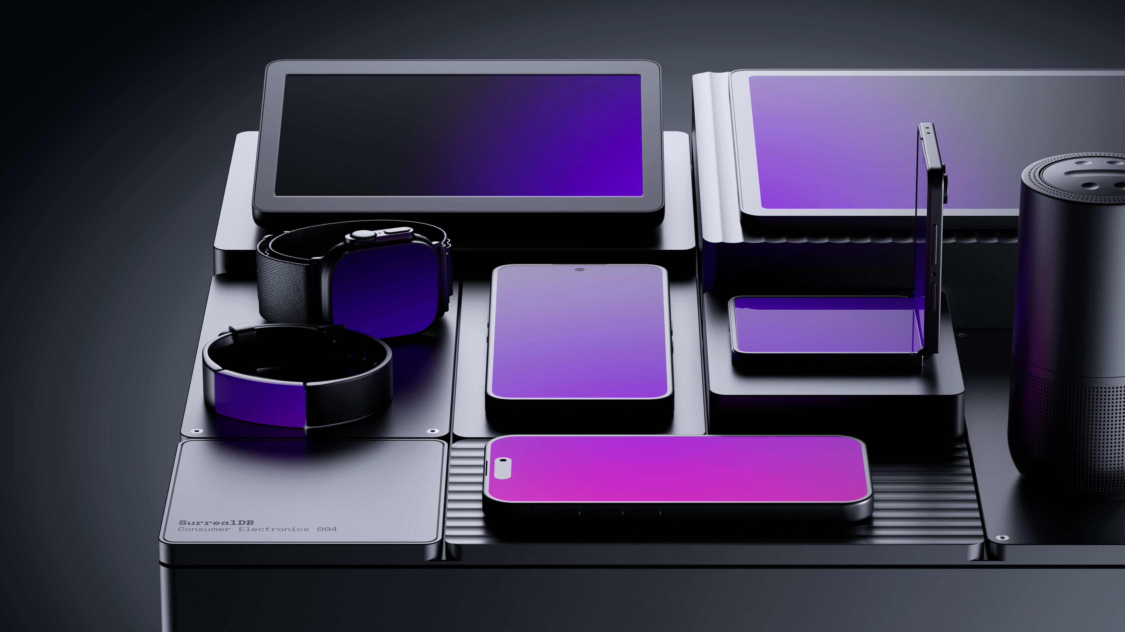 SurrealDB Illustrations 3d branding cgi cinema4d graphic design icon illustration