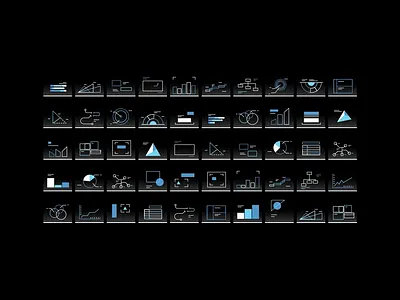 Animated Diagrams after effects animation blue diagram elements grid infographic loop mosaic motion graphics movement space space travel spaceship