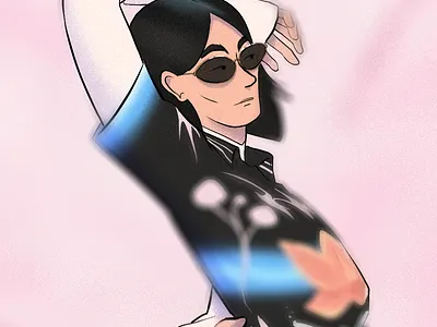 Pose branding colour design drawing fashion graphic design illustration mode paris style