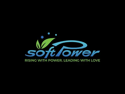 Soft Power Logo branding custom logo design graphic design leadership logo logo logo design minimalist logo rising with power soft power logo