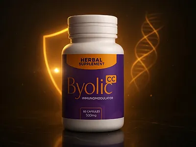 Byolic CC Immune Supplement Label Design supplement design supplement jar label