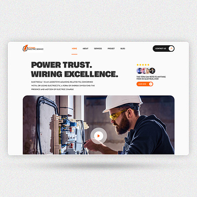 OTTAWA ELECTRIC SERVICE WEB DESIGN app branding design elementor figma graphic design illustration landing page logo ui ui design uiux vector web web design website website design wordpress