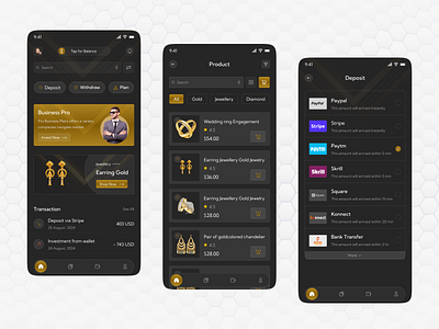 Bullion - Gold HYIP Investment and Ecommerce Application app design gold investment hyip hyip complete software hyip investment] investment mlm website referral commission ui website website template