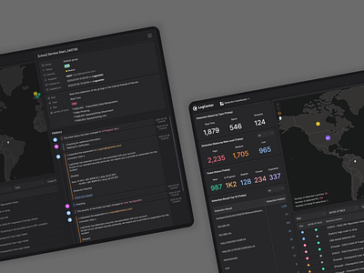 Threat IP Detection Monitoring cybersecurity dashboard ui