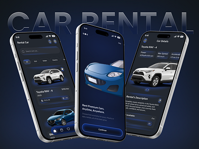 Car Rental Mobile App - UI/UX Design app design booking app booking car car app car rent service car rental car rental app car rental app concept car rental app ul car rental mobile app luxury car rent mobile app. mobile ul rent a car rental company saas travel ui visual design uttam creations vehicle