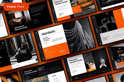 Hardwin – Business PowerPoint Template clean colorful company corporate google slides keynote modern multipurpose multipurpose template photography pitch deck portfolio powerpoint presentation studio template unique web design web development website