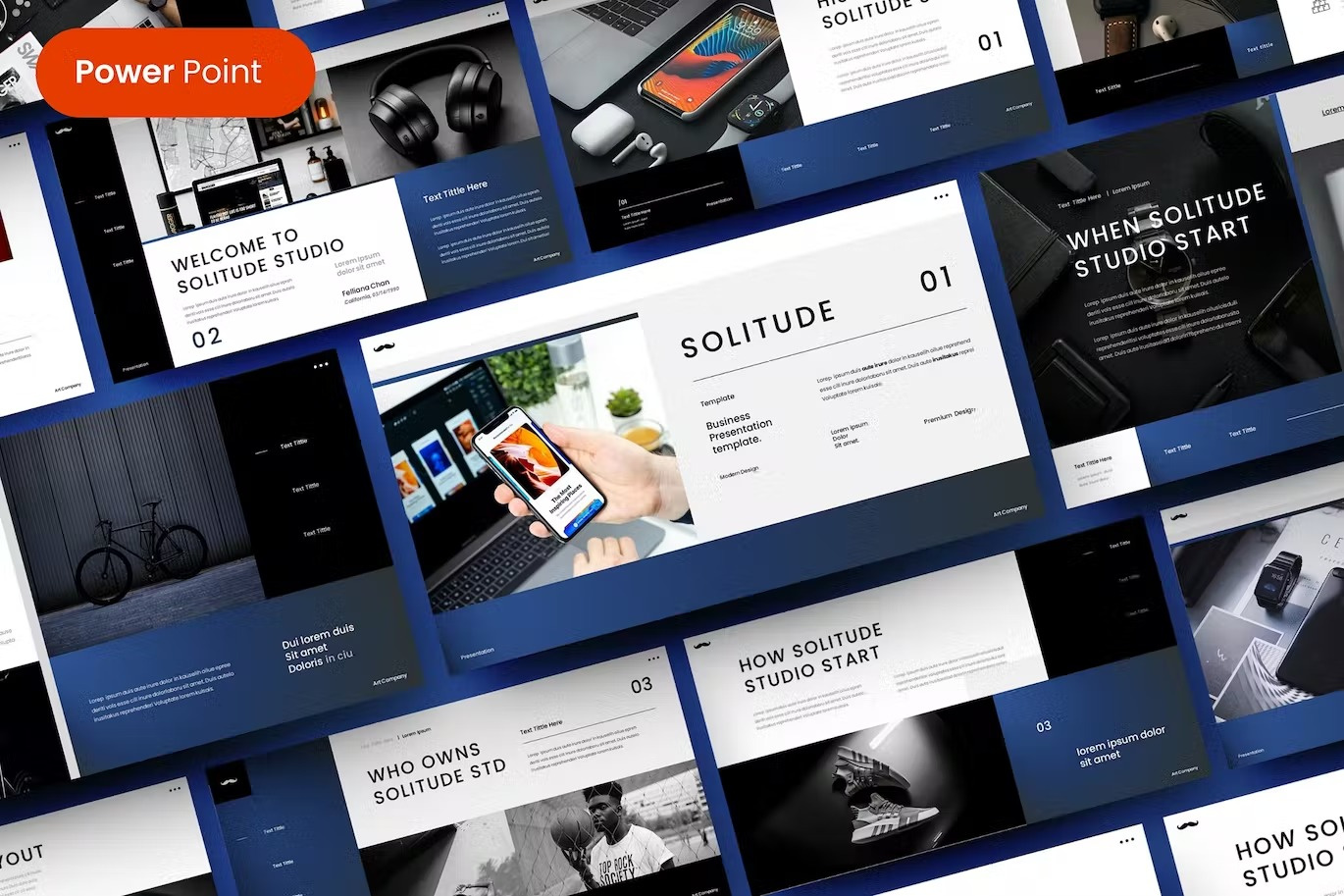 Solitude – Business PowerPoint Template by MyTemplates on Dribbble
