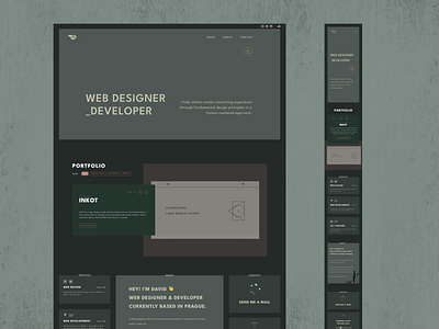 Portfolio web app design branding clean web design design graphic design green mobile design mobile web design personal website porfolio portfolio website simple website ui ui mobile ux web web design web designer webflow website design
