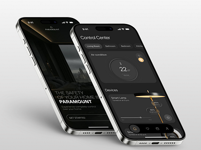 App screen displaying smart lighting options animation app branding graphic design logo ui ux