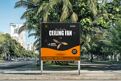 Ceiling Fan Promo Shot — 50% Off Poster 3d advertising beauty salon branding design designer flyer graphic design illustration