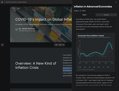 Contextual Chart ai data visualization drawer
