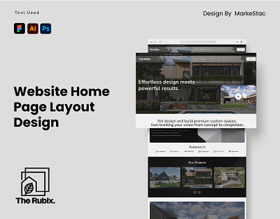 The Rubix Website Design graphic design landing page design landing page design templates portfolio design uiux design web page landing page design webdesign website website design p website design templates website mockup examples website mockup psd websitedesign