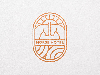 Horse Hotel branding graphic design identity logo