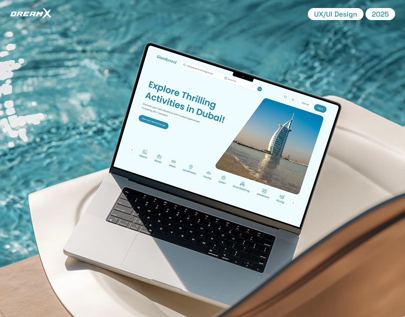 Travel platform for tourists and vendors - Wanderrest analytics bookable experiences dreamx ui ui design ux ux design