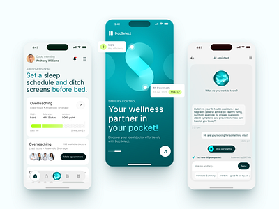 Mobile for Digital Health app design application design design interface ios app design mobile app product service startup ui ux