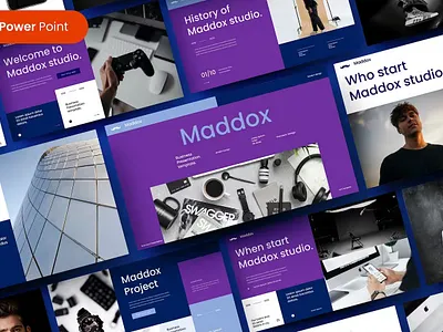 Maddox – Business PowerPoint Template clean colorful company corporate google slides keynote modern multipurpose multipurpose template photography pitch deck portfolio powerpoint presentation studio template unique web design web development website