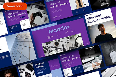 Maddox – Business PowerPoint Template clean colorful company corporate google slides keynote modern multipurpose multipurpose template photography pitch deck portfolio powerpoint presentation studio template unique web design web development website