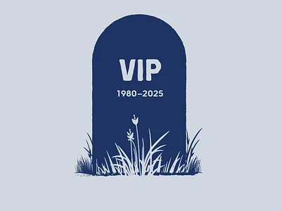 VIP dead design graphic design grave graveyard illustration tombstone vip