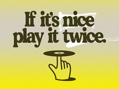 Play twice design finger graphic design illustration minimal nice styleframe twice vinyl