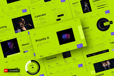 PRONTO - Photography Portfolio PowerPoint clean colorful company corporate google slides keynote modern multipurpose multipurpose template photography pitch deck portfolio powerpoint presentation studio template unique web design web development website