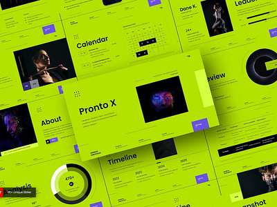 PRONTO - Photography Portfolio PowerPoint clean colorful company corporate google slides keynote modern multipurpose multipurpose template photography pitch deck portfolio powerpoint presentation studio template unique web design web development website