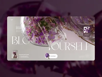 Flowers Shop: Hero Block commerce design e commerce figma flowers hero hero block landing landing page ui ux web web design