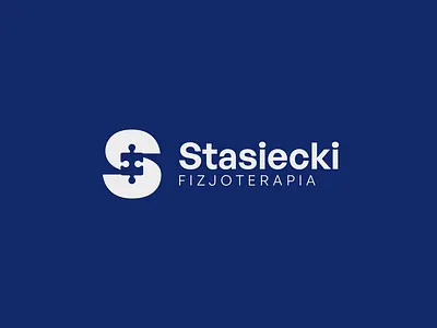 Stasiecki Physiotherapy Logo Design branding letter logo monogram navy physiotherapy puzzle s lettermark s logo