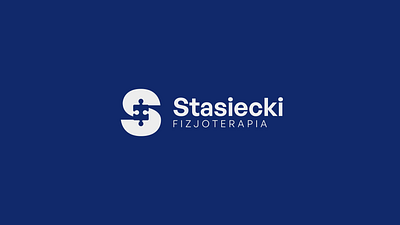 Stasiecki Physiotherapy Logo Design branding letter logo monogram navy physiotherapy puzzle s lettermark s logo
