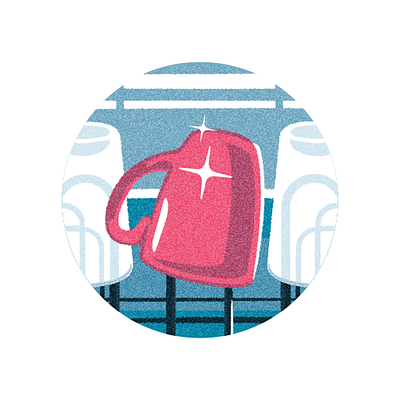 Clean your dishes more effectively (Which? Magazine) clean dishwasher illustration mug