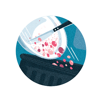 Clean your dishes more effectively (Which? Magazine) clean food illustration leftovers plate trash