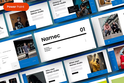 Namec – Business PowerPoint Template clean colorful company corporate google slides keynote modern multipurpose multipurpose template photography pitch deck portfolio powerpoint presentation studio template unique web design web development website