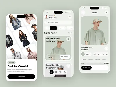 E-Commerce Fashion App Design clothes ecommerce ecommerce app fashion fashion app fashion ecommerce fashion mobile life style minimal mobile app onboarding online shoping online store app shopping stylish trending user onboarding