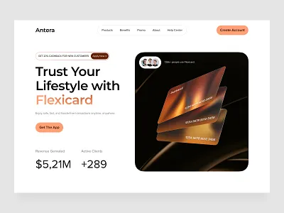 Finance - Landing Page bank bank digital business card clean design finance financial home page landing page management orange supitar ui ux website