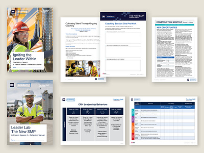 CRH Leadership Program 2024 graphic design indesign ppt design presentation design print