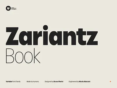 Zariantz Book webfont