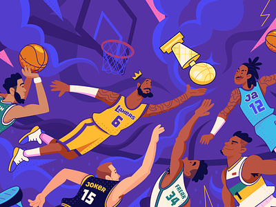 Lebron - Greatest of All Time basketball espn game goat illustration james lebron nba nike sports trophy